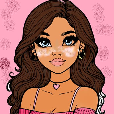 realistic pretty girl