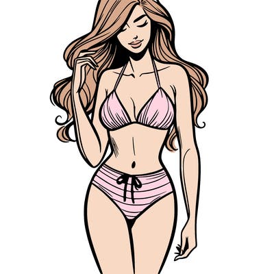 woman in bikini