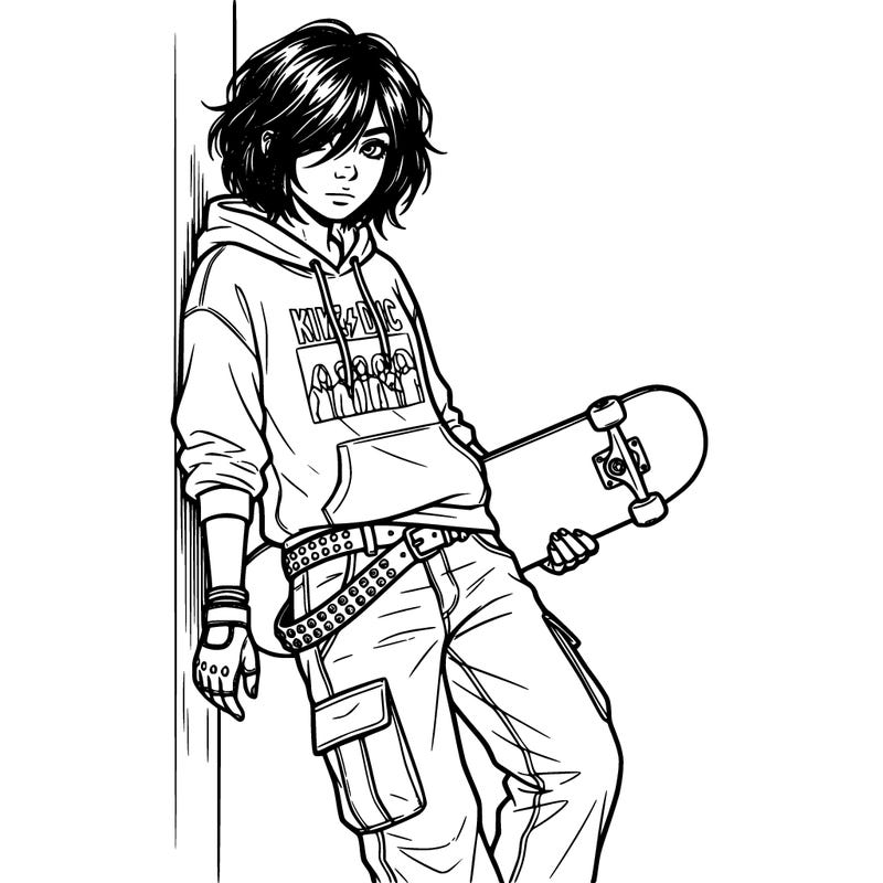 a girl that is a tomboy and emo