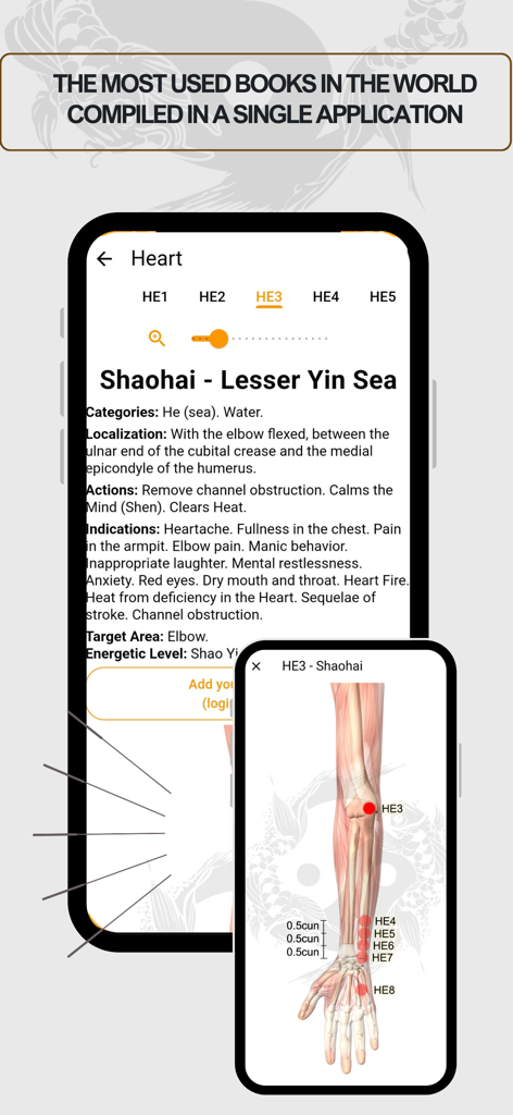 Acupuncture Assistant - Acupuncture Assistant mobile app interface displaying detailed clinical information and anatomical location for acupuncture points