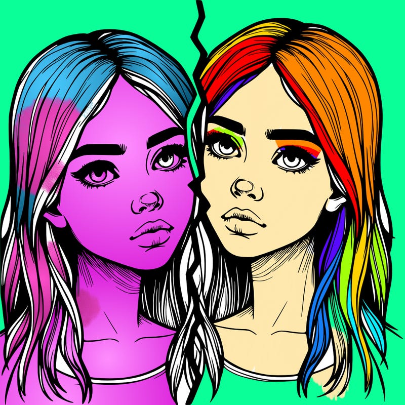 realistic girl split