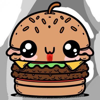 burger cute