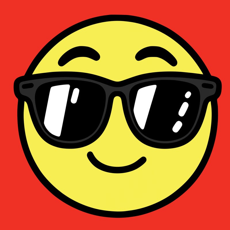 emoji with sunglasses