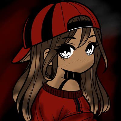 girl with a backward hat on