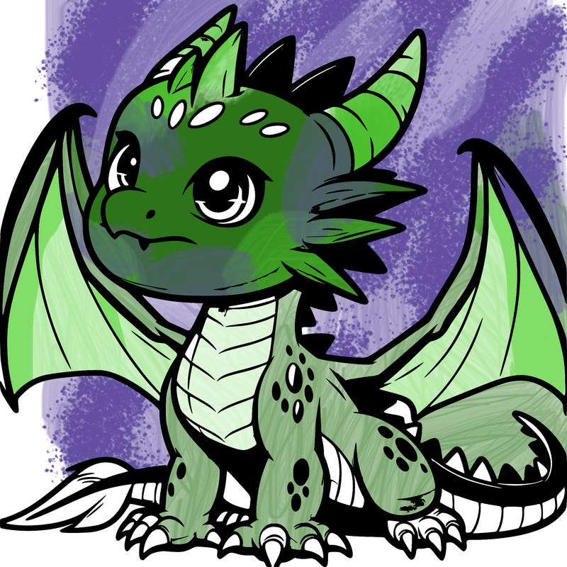 fierce baby night dragon