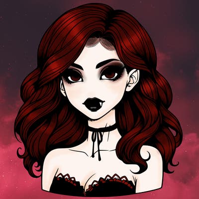 vampire girl realistic
