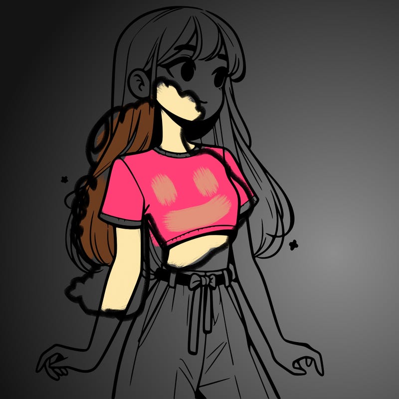 girl in a cute crop top