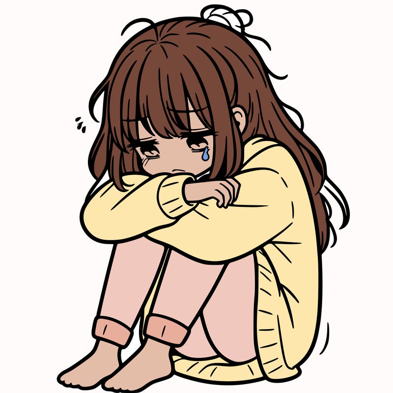 depressed girl