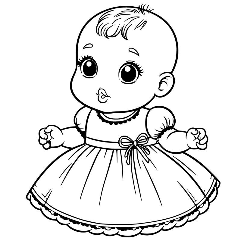 baby in a pink dress