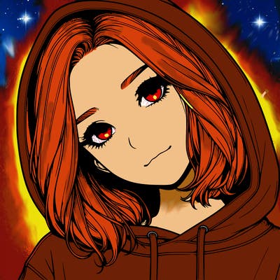 realistic girl with hoodie