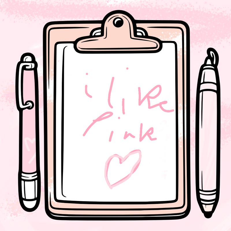 blank clip board with pen