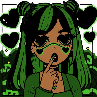 aesthetic heart girl