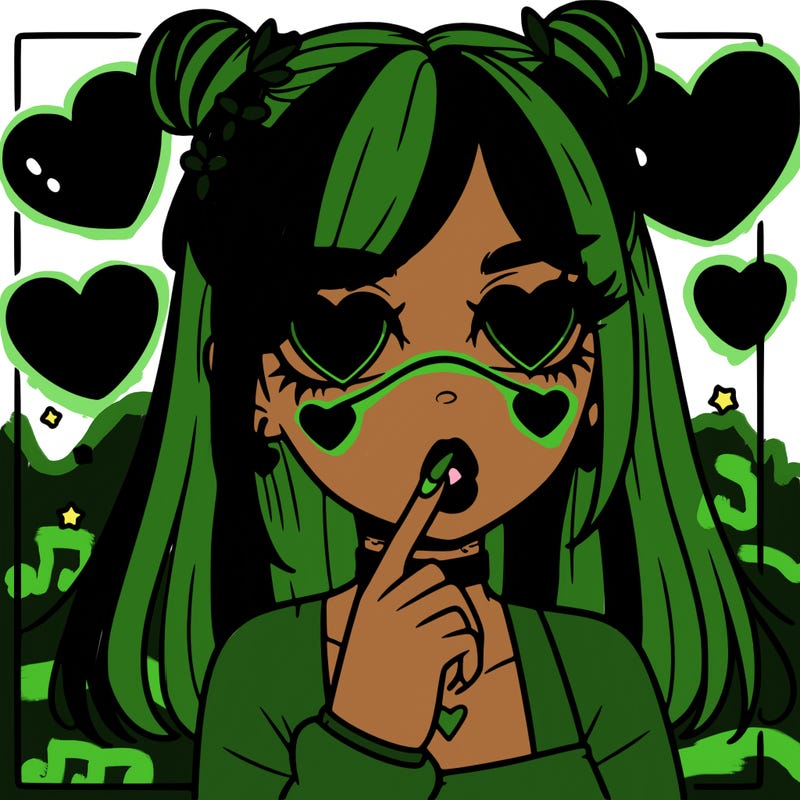 aesthetic heart girl