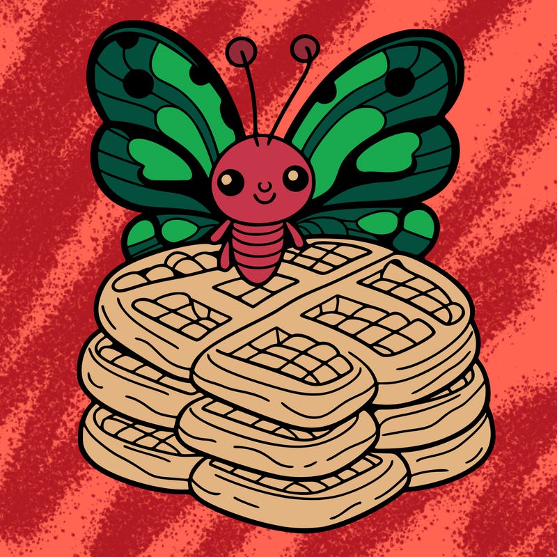 butterfly waffles