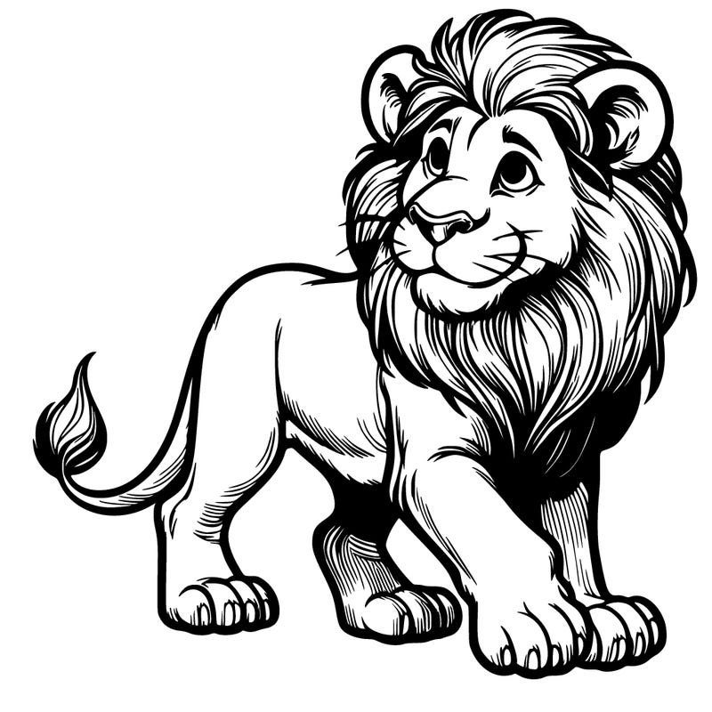 realistic lion