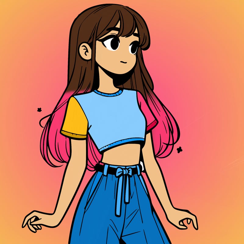 girl in a cute crop top