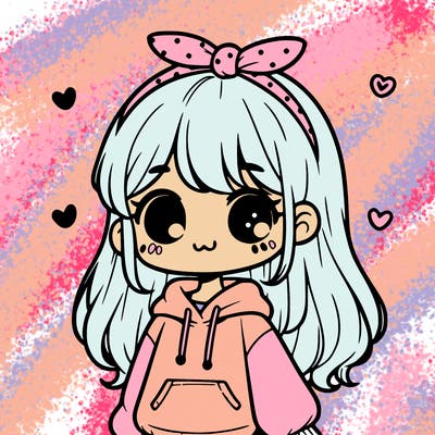 girl and a cute hoodie