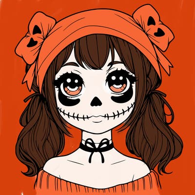 realistic girl halloween