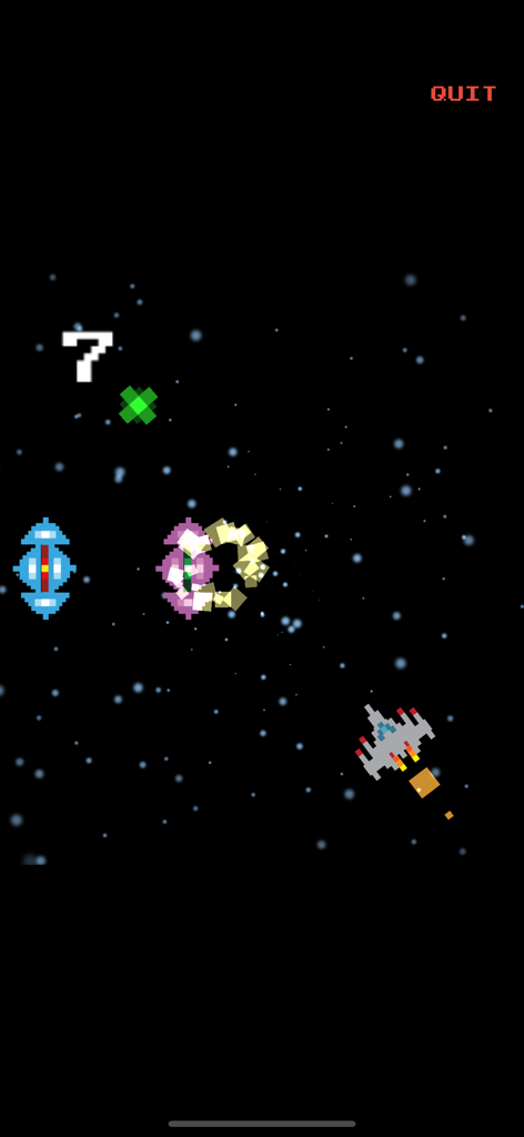 Kepler Attack - Watch Game - Retro pixel art space shooter gameplay with a spaceship and alien enemies