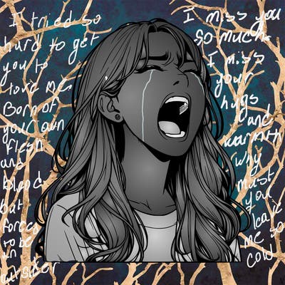 screaming realistic, girl