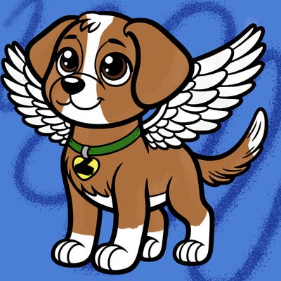 dog with wings