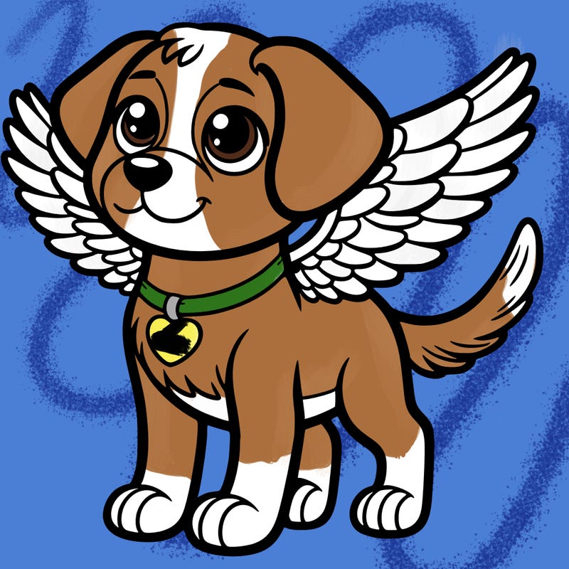 dog with wings