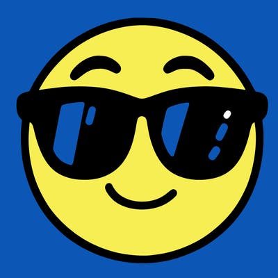 emoji with sunglasses