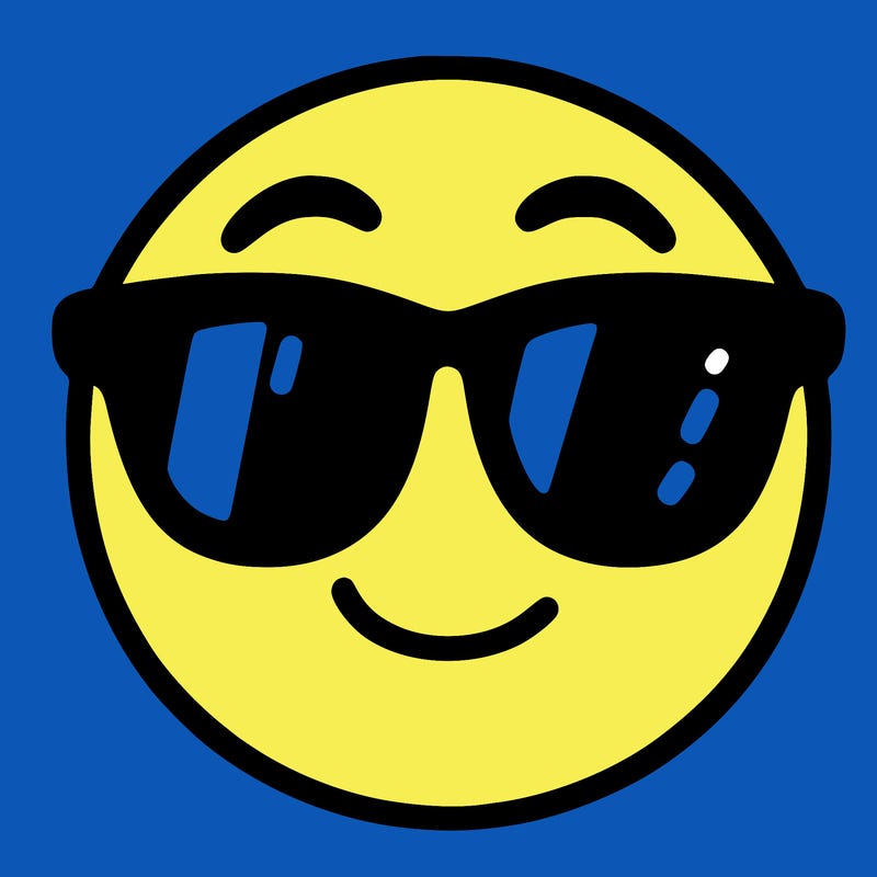 emoji with sunglasses