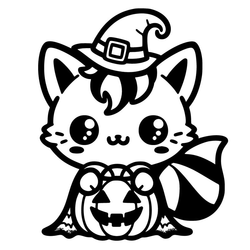 halloween kawaii cat