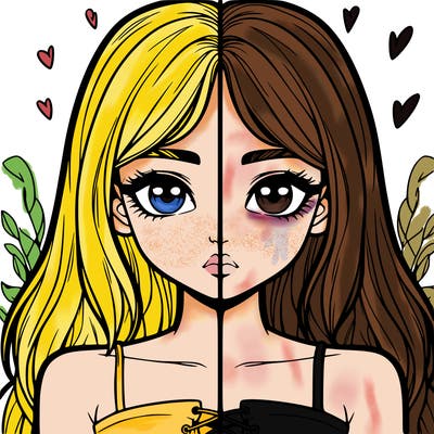 realistic girl split