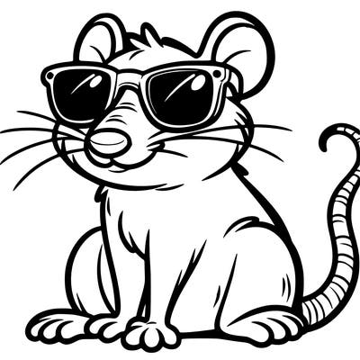 rat wearing sunglasses