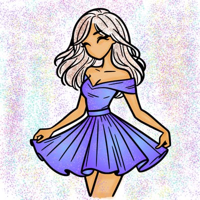 woman in skirt