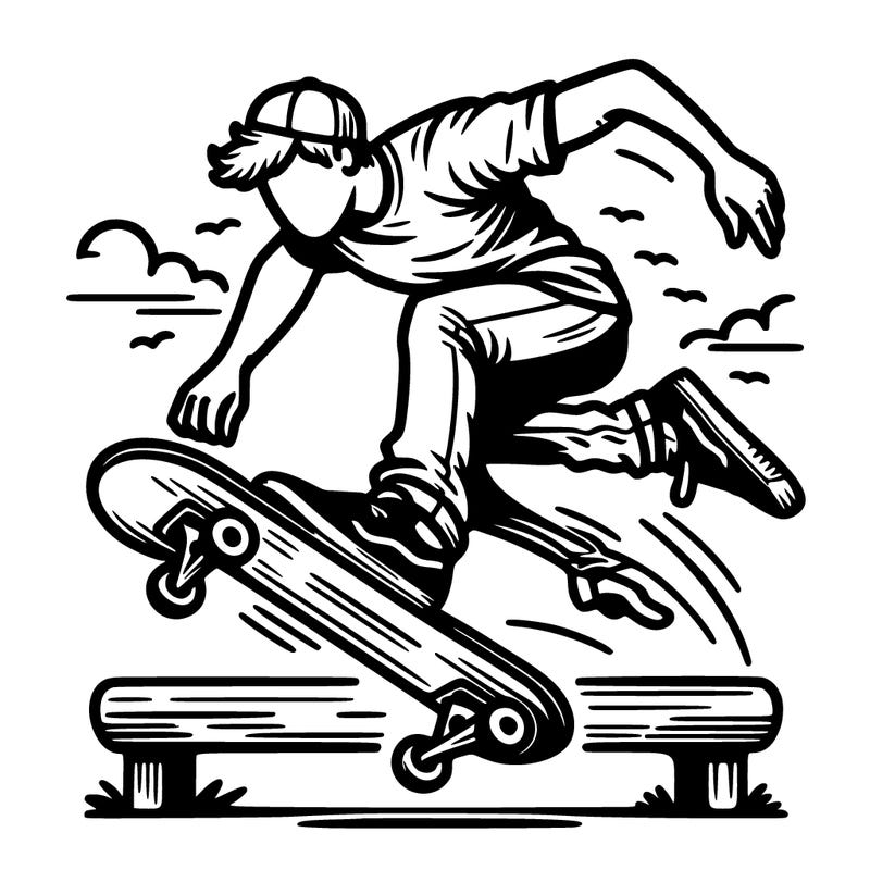 skateboarding