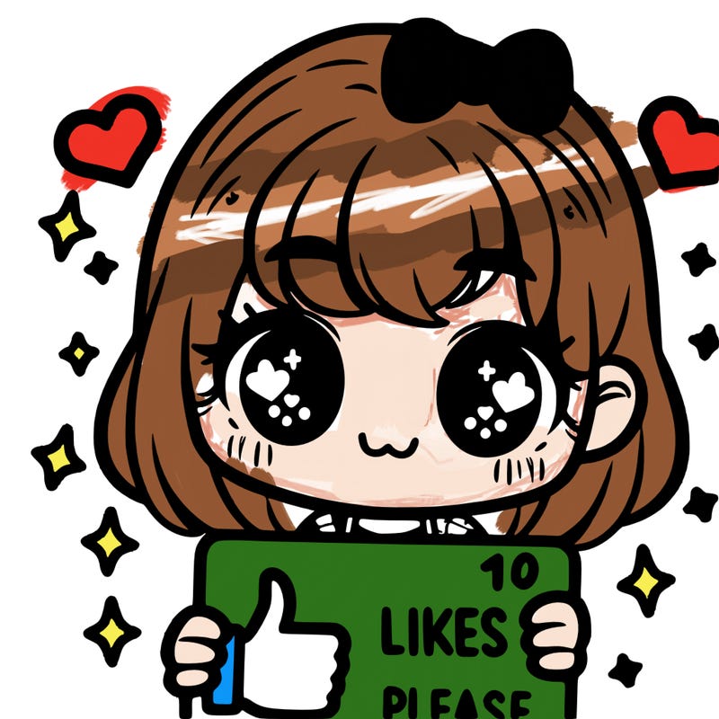 a girl holding 10 likes pls
