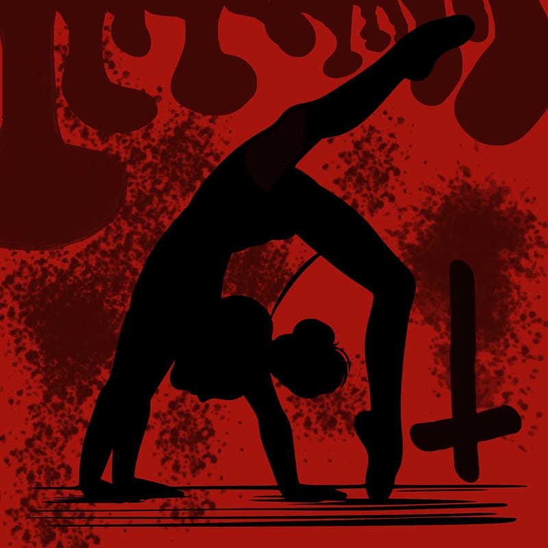 girl doing gymnastics