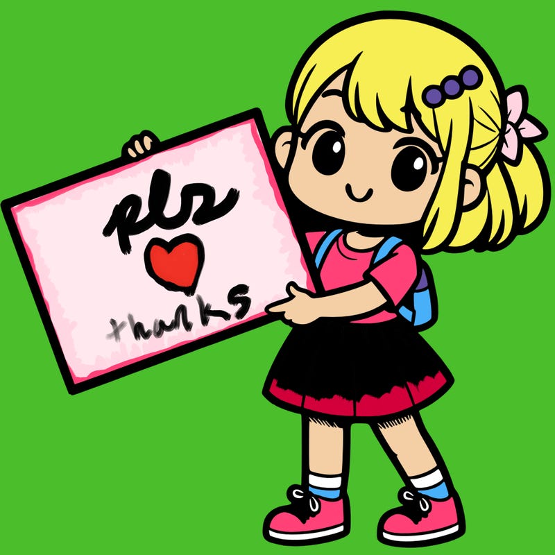 girl holding a big sign