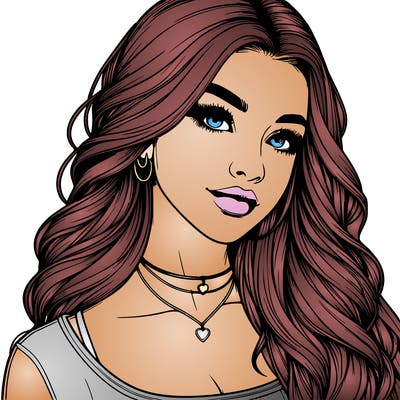 detailed realistic girl