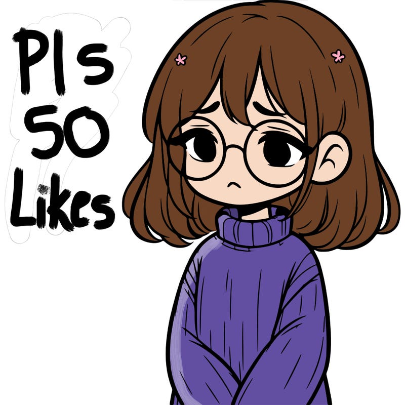sad girl with glasses in a sweater