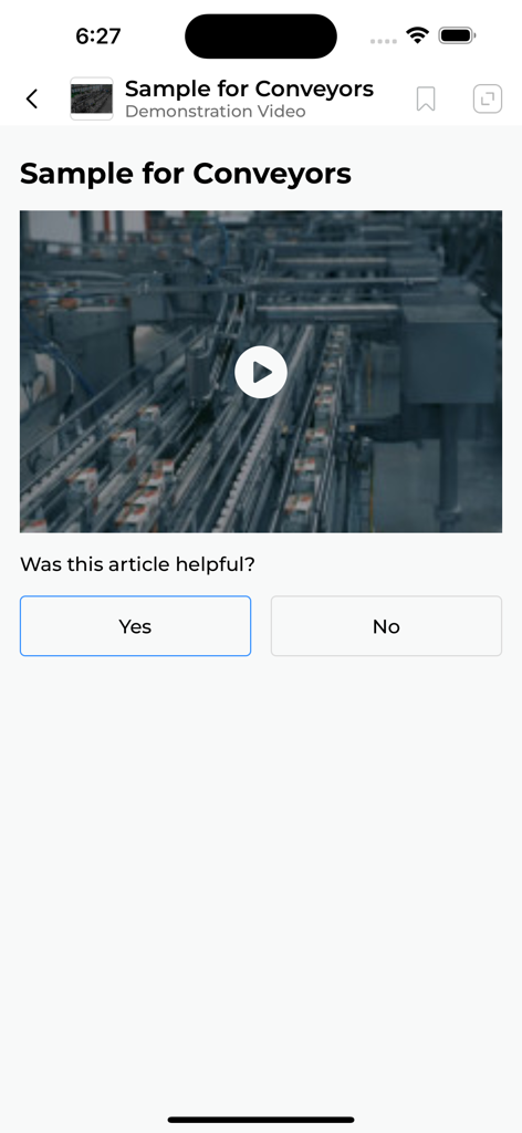 MEO Empresas Remote Assistance - Industrial conveyor demonstration video on MEO Empresas Remote Assistance app