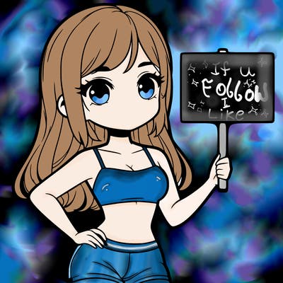 girl in a cute crop top holding a blank sign