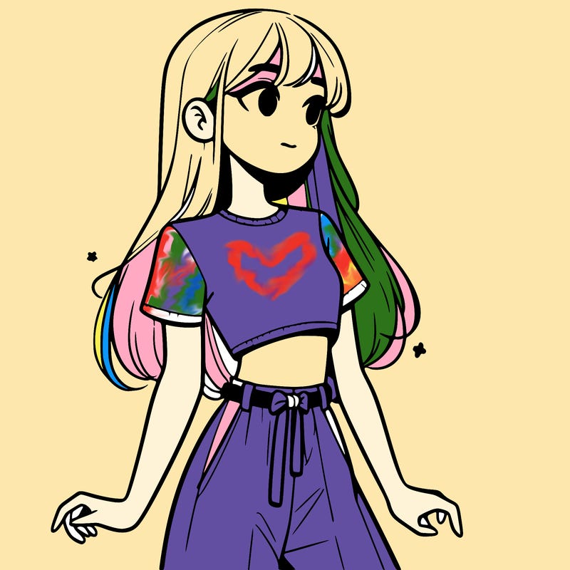 girl in a cute crop top