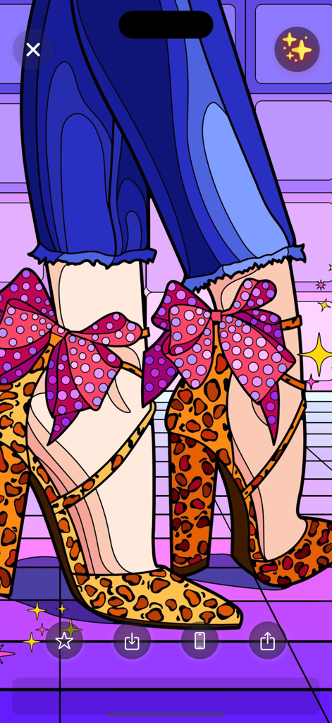 Girly Vibes Backgrounds - Aesthetic illustration of leopard print high heels with large pink polka dot bows