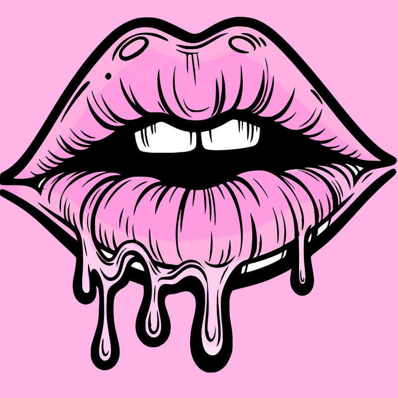 lips that look realistic and drip