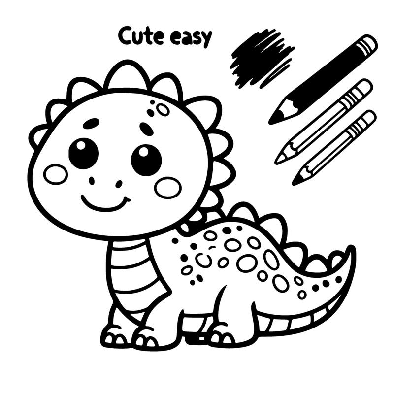 cute easy dino