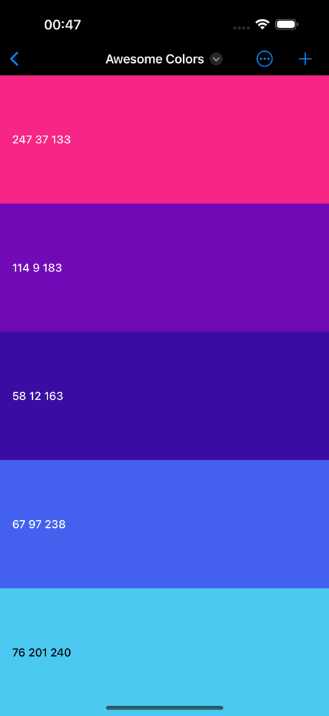 Simple Color Palette - Graphics & Design App | MWM