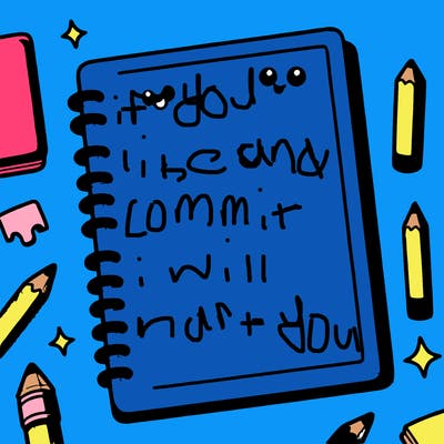 blank notebook lines