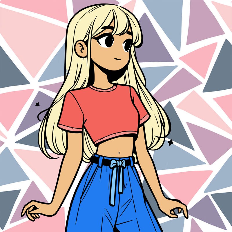 girl in a cute crop top