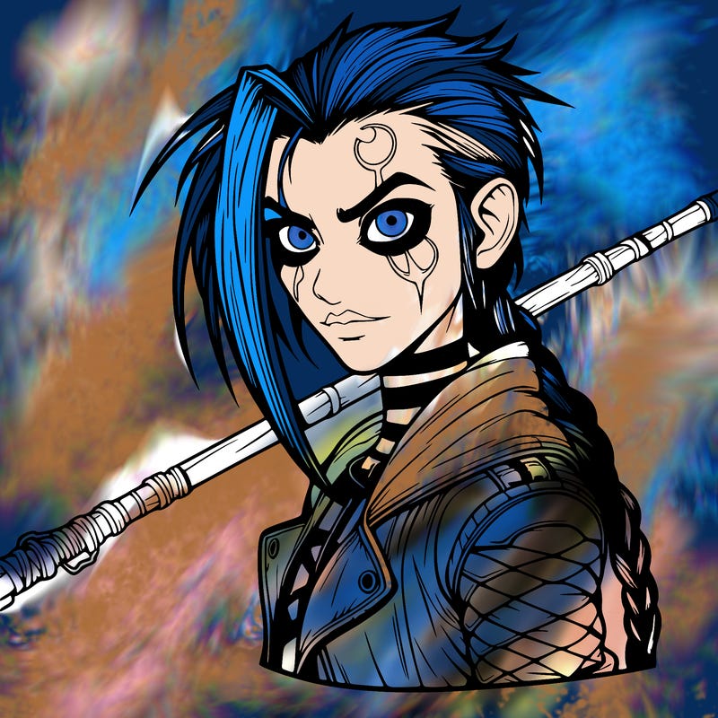 jinx from arcane realistic