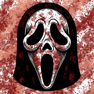 detailed ghostface mask