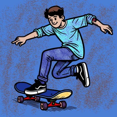 skateboarding